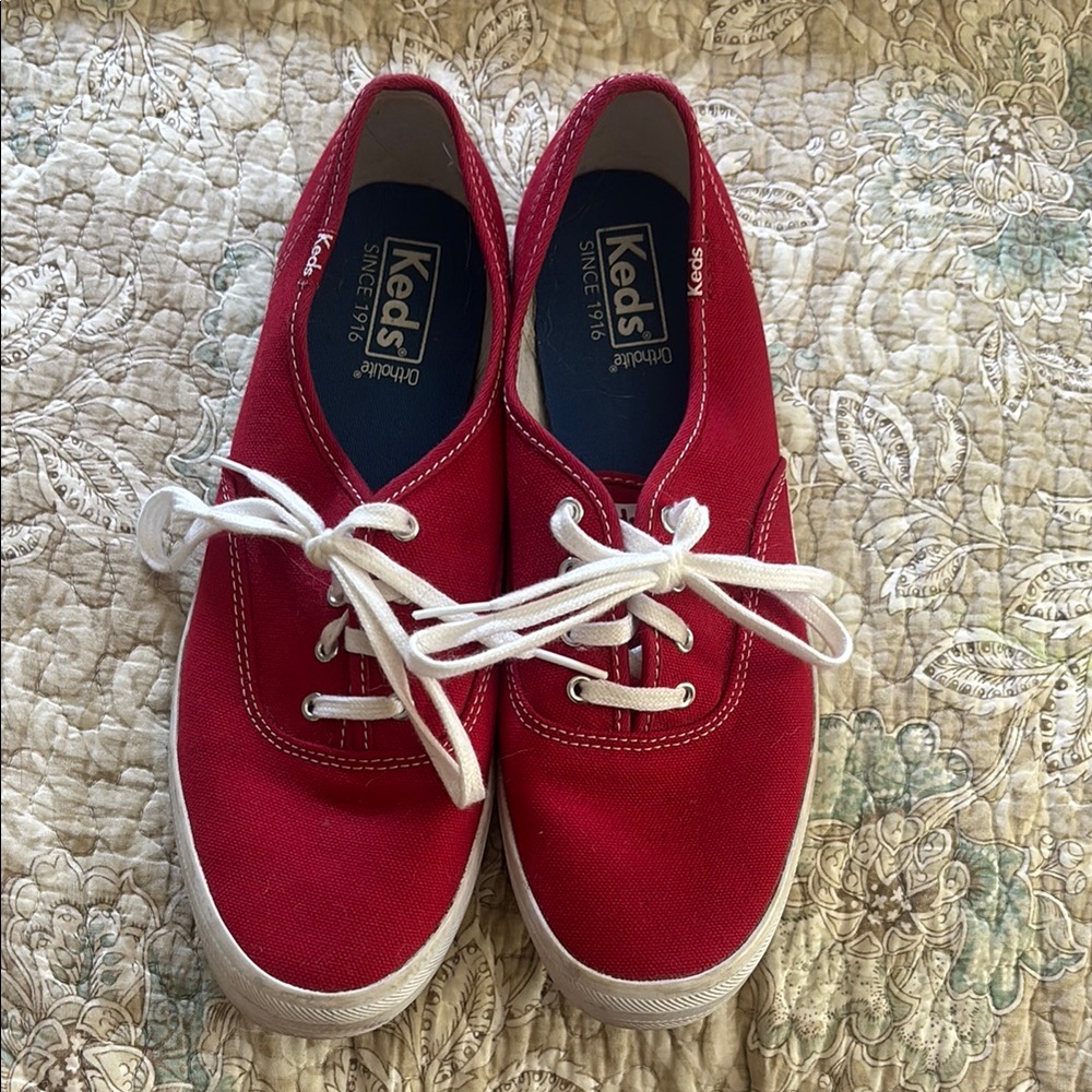 Keds Classic Red Canvas Shoes
